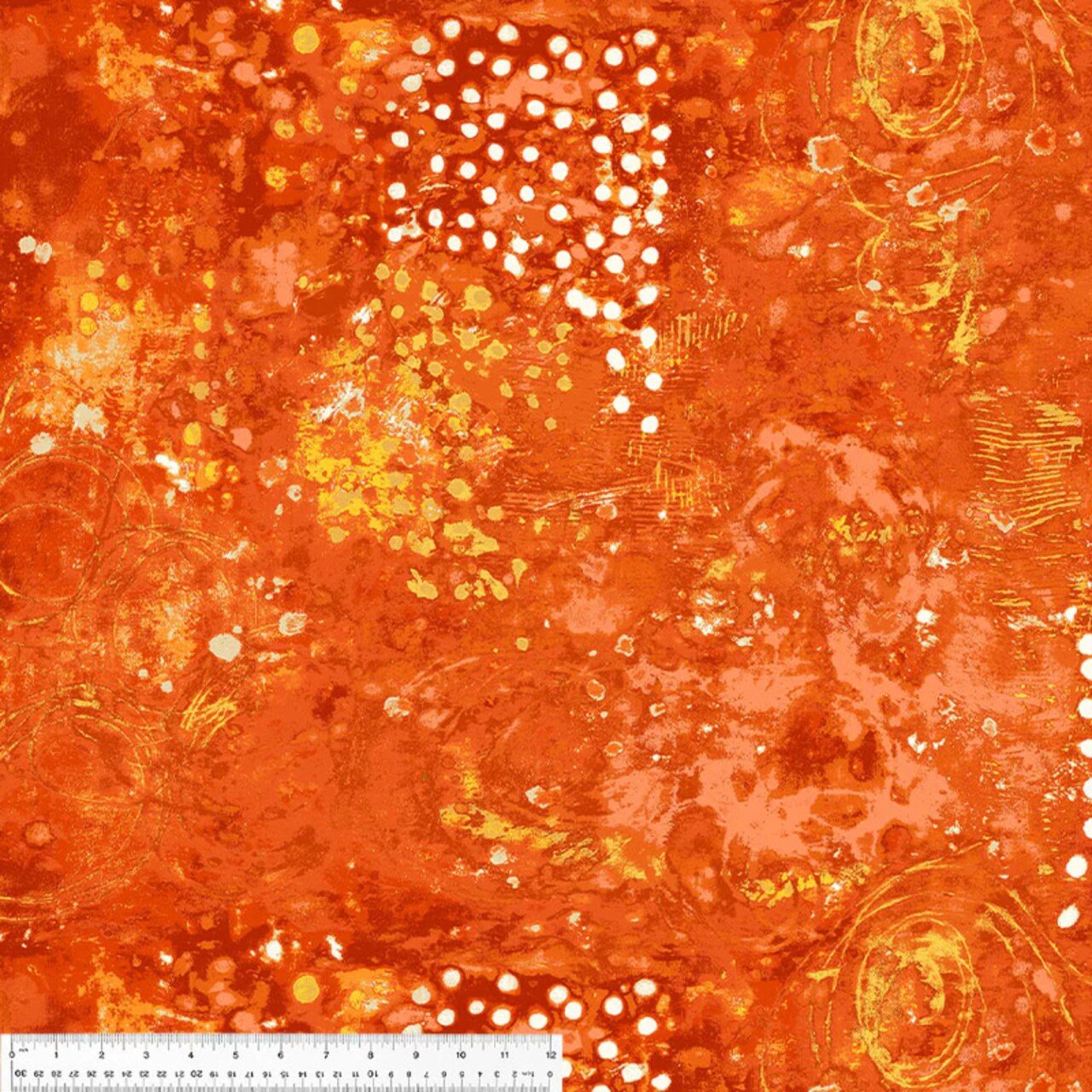 Fabric Windham Citrus Spotted Graffiti by the Quarter Yard 52814D-11